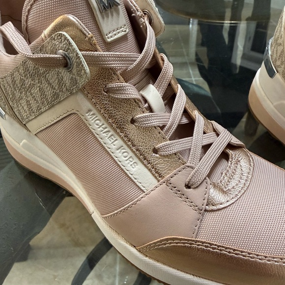 Michael Kors Blush and Metallic Sneakers - Picture 4 of 8